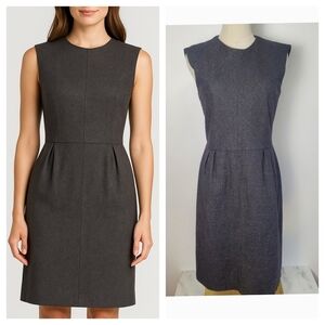 Filippa K Sheath Midi Sleeveless Wool Blend Dress